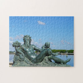 Statue La Loire im Garten des Schlosses Versailles Puzzle