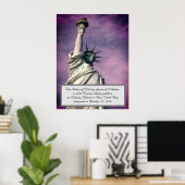 Statue Lady Liberty NY Poster (Heimbüro)