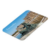 Statue Le Rhone im Garten des Schlosses Versailles Magnet (Linke Seite)