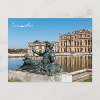 Statue Le Rhone im Garten des Schlosses Versailles Postkarte