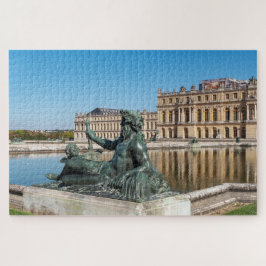 Statue Le Rhone im Garten des Schlosses Versailles Puzzle