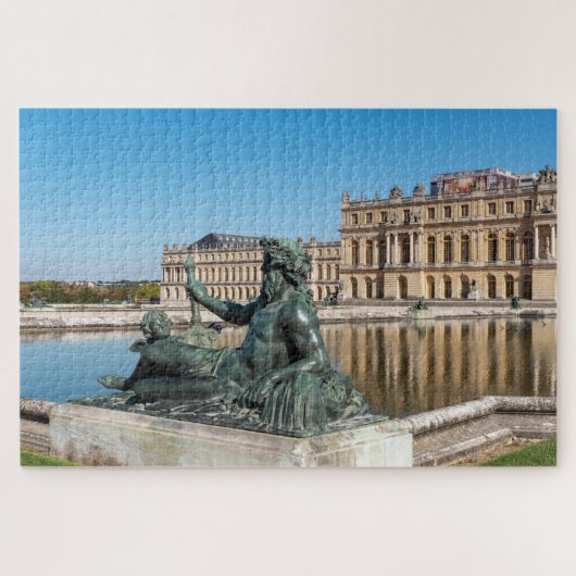 Statue Le Rhone im Garten des Schlosses Versailles Puzzle (Horizontal)