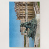 Statue Le Rhone im Garten des Schlosses Versailles Puzzle (Vertikal)
