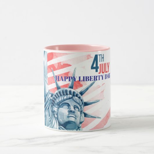 Statue Liberty 4. Juli Custom Tasse (Zentrum)