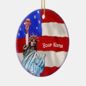 Statue Liberty Keramik Ornament (Rechts)
