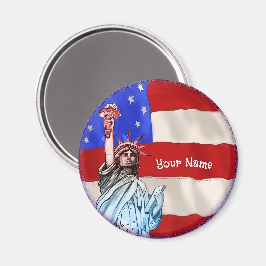 Statue Liberty Magnet (Vorderseite/Rückseite)