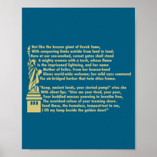 Statue Liberty Neuer Koloß Patriotische Illustrati Poster