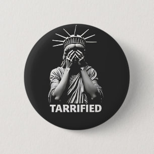 Statue Liberty New York America Tarried Button