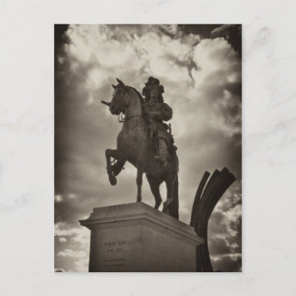Statue Louis XIV, Versailles Postkarte