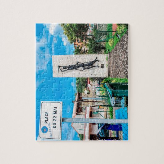 ✅ Statue Nèg Mawon auf Martinique Puzzle (Vertikal)