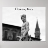 Statue Neptune, Florenz, Poster (Vorne)