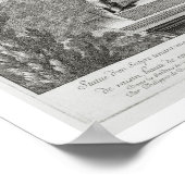 Statue of a Satyr holding a bunch of grapes, Versa Poster (Ecke)