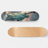 Statue of Liberty 1776–2026 Freedom Skate Art Skateboard (Horizontal)