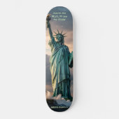 Statue of Liberty 1776–2026 Freedom Skate Art Skateboard (Vorderseite)