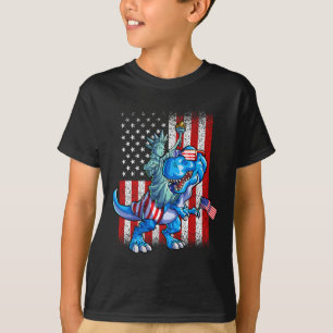 Statue Of Liberty 4. Juli-Shirt Jungen Amerikanisc T-Shirt