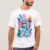 Statue Of Liberty 4. Juli T-Shirt (Vorderseite)