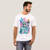 Statue Of Liberty 4. Juli T-Shirt (Vorne ganz)