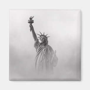 Statue of Liberty America Schwarz-Weiß Magnet