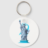 Statue of Liberty Artistic Design Phone Case” Schlüsselanhänger (Rückseite)