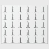 STATUE OF LIBERTY BAR CODE New York Barcode Geschenkpapier (Flach)