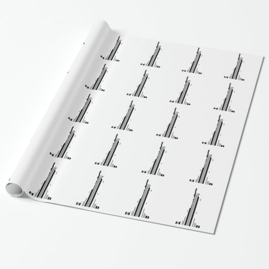 STATUE OF LIBERTY BAR CODE New York Barcode Geschenkpapier (Ungerollt)