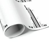 STATUE OF LIBERTY BAR CODE New York Barcode Geschenkpapier (Rolleneckpunkt)