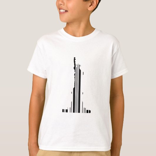 STATUE OF LIBERTY BAR CODE New York Barcode T-Shirt (Vorderseite)