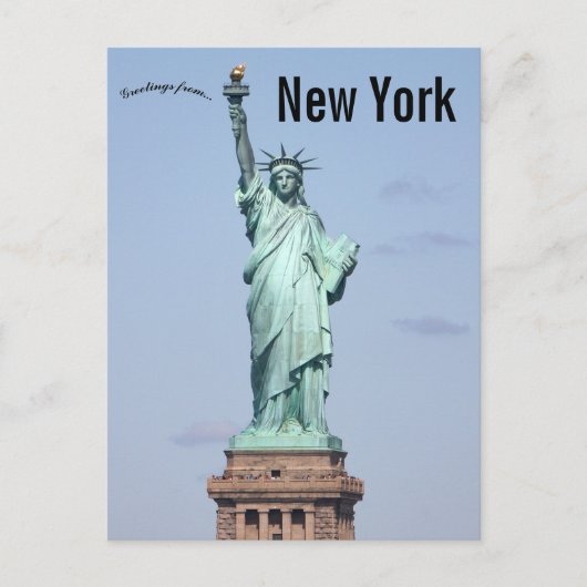 Statue of Liberty Blue Sky New York U.S.A. Postkarte (Vorderseite)