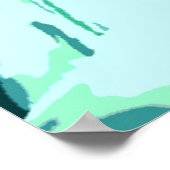 Statue of Liberty & Blue Sky Poster (Ecke)