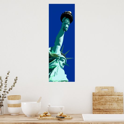 Statue of Liberty & Blue Sky Poster (Küche)