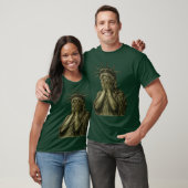 Statue of Liberty covering her face in shame polit T-Shirt (Unisex)