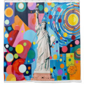 Statue of Liberty Duschvorhang (Vorderseite)