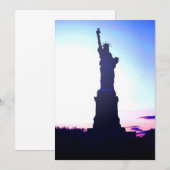 Statue of Liberty Einladung (Vorne/Hinten)