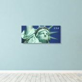 Statue of Liberty Face USA Leinwanddruck (Insitu (Holzboden))