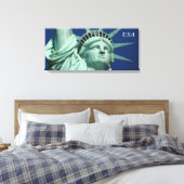 Statue of Liberty Face USA Leinwanddruck (Insitu (Schlafzimmer))