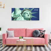 Statue of Liberty Face USA Leinwanddruck (Insitu (Wohnzimmer))