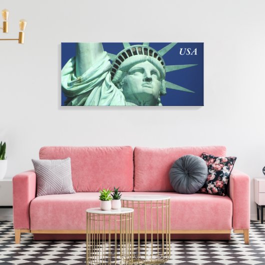 Statue of Liberty Face USA Leinwanddruck (Insitu (Wohnzimmer))