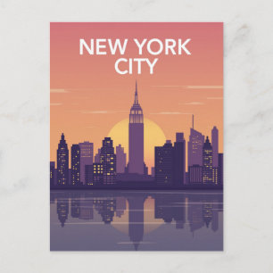 Statue of Liberty Fette Grafik Est 1886 Postkarte