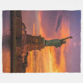 Statue Of Liberty Fleecedecke (Vorderseite (Horizontal))
