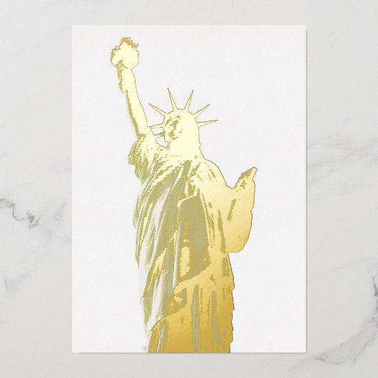Statue of liberty  folieneinladung (Vorderseite)