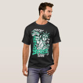 Statue Of Liberty Freedom Money USA Graffiti T-Shirt (Vorne ganz)