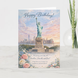 Statue of Liberty Geburtstagskarte Karte