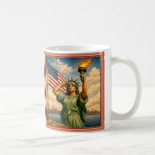 Statue of Liberty Grüße - Liebe NYC und USA Kaffeetasse