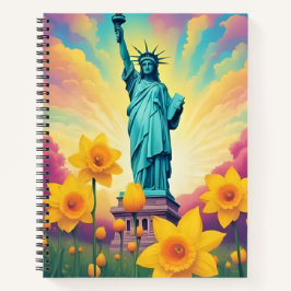 Statue of Liberty in Spring Notizblock