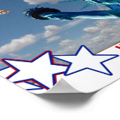 STATUE OF LIBERTY LAND OF THE FREE POSTER (Ecke)