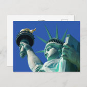 Statue Of Liberty Landmark Vacation Postcards Postkarte (Vorne/Hinten)