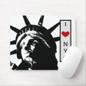 Statue of Liberty Liebe New York City Pop Art Mousepad (Mit Mouse)