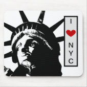 Statue of Liberty Liebe New York City Pop Art Mousepad (Vorne)