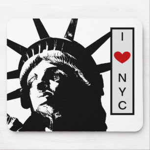 Statue of Liberty Liebe New York City Pop Art Mousepad