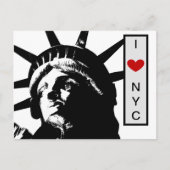 Statue of Liberty Liebe New York City Pop Art Postkarte (Vorderseite)